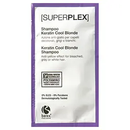 Кератиновий шампунь "Холодний блонд" BAREX SUPERPLEX 12 мл