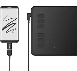 Huion Графічний планшет 6.3"x3.9" H640P, microUSB, чорний - мініатюра 4