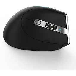 Вертикальна миша бездротова Zelotes F-36 з акумулятором та RGB підсвічуванням 2.4G + Bluetooth Black - мініатюра 4
