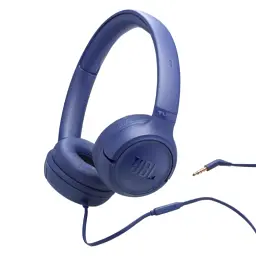 Навушники JBL Tune 530, Blue, 3.5 мм, мікрофон, однокнопковий пульт керування, технологія "Pure Bass", складний дизайн, підтримка Siri та Google Now (JBLT530BLU)