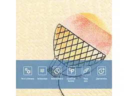 Панель стінова 3D STICKER WALL 700 * 700 * 4мм Повітряні кулі рогожка SW-00001973 - мініатюра 5