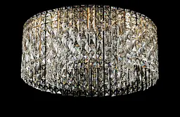Кришталева люстра Splendid Ray LGH90338/10 (FGD) стельова люстра в золоті з десятьма лампами та кришталевими підвісами