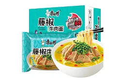 Локшина швидкого приготування KangShiFu PEPPER AND BEEF NOODLE яловичина та перець 100g
