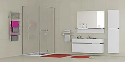 Душова кабіна Eger Megerka 120x80 (без піддону) 599-330TR/1R - мініатюра 3