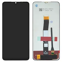 Дисплей для Xiaomi Poco C40, Redmi 10C, чорний, без рамки, Оригінал (переклеєне скло)