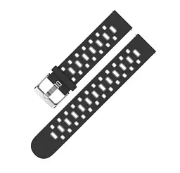 Спортивний ремінець Primo Perfor Classic для годинника Samsung Galaxy Watch Active/Active 2 Black Grey - мініатюра 4