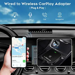 Бездротовий адаптер CarPlay, 2024 Автоматичний адаптер CarPlay перетворює дротове з'єднання на бездротовий - мініатюра 7
