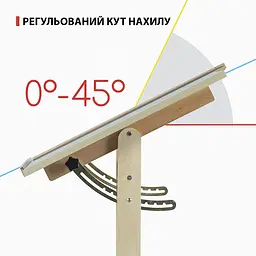 Дерев'яний художній, креслярський стіл 6061, 90х71х75см, висота 95см MEEDEN - мініатюра 3