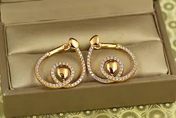 Сережки Xuping Jewelry Осердя золотисті - мініатюра 3