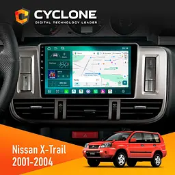 Штатна магнітола Nissan X-Trail 2001-2004 Cyclone C9-013 4x64 DSP 4G Cyclone (НФ-00007552)