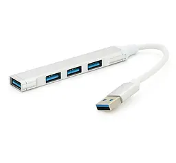Розгалужувач Хаб 4 порти VEGGIEG VK-301 HUB USB 3.0 на USB 3.0 — 4 порти, 480Mbts, живлення від USB, 15cm - мініатюра 1
