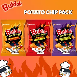 Чіпси Samyang Buldak Potato Chips Habanero Lime Flavor 120г - мініатюра 8