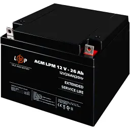 Акумулятор LogicPower AGM 12V (12V/26Ah/312Wh) (4134) [109894] - мініатюра 3