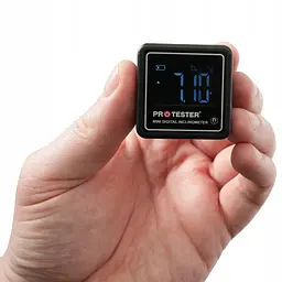 Цифровий кутомір (інклінометр) на магнітній основі MINI (4х90°) PROTESTER 5347 - мініатюра 2