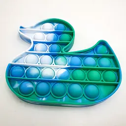 Сенсорна іграшка антистрес силіконова нескінченна пухирець поп іт UKC Pop It Fidget качка