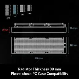 СВО Arctic Liquid Freezer III Pro 360 A-RGB only AMD Bulk (ACFRE00169Aamd) - мініатюра 10