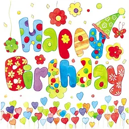 Декупажні серветки Ambiente Happy Birthday 20 шт.