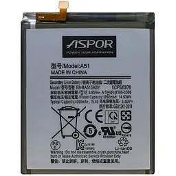 Акумулятор Aspor EB-BA515ABY для Samsung A515/A51
