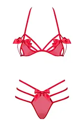Еротичний комплект білизни Obsessive Giftella S/M червоний - мініатюра 5