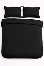 Підковдра на блискавці Ecotton полуторний 150х215 см фланель із бавовни Black чорний (24478)