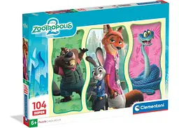 Пазл Clementoni Super: Зоотрополіс 2, Disney/Pixar (Super - Disney Zootropolis 2 Puzzle - 104 pcs.), 104 ел. (25082)