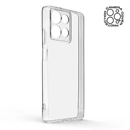 Прозрачный чехол для Motorola G75 5G с защитой камеры, тонкий, силиконовый, бесцветный, ударопрочный, противоударный бампер с закрытой камерой, ArmorStandart (ARM81617) - мініатюра 2