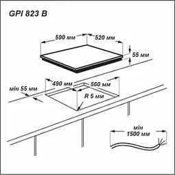 Варильна поверхня Grunhelm GPI 823 B індукційна  - мініатюра 9