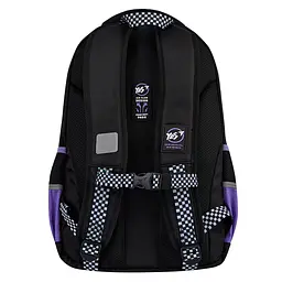 Рюкзак шкільний YES TS-48 Purple Hearts 45х31x15 см Чорно-фіолетовий (559923) - мініатюра 3
