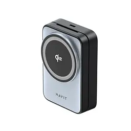 Настільна бездротова зарядка 3в1 HAVIT W3103 15W Gray HAVIT (28680-000) - мініатюра 5