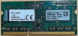 Оперативна пам'ять для ноутбука Kingston SO-DIMM DDR3 4GB 1333MHz PC3-10600 1Rx8 Б/В - мініатюра 2