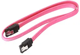 Кабель SATA 3.0 7pin, F/F, 0.5 м, с защелками, красный