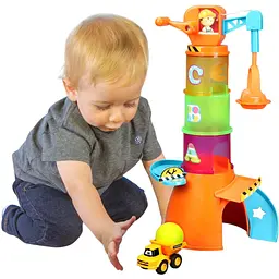 Ігровий набір Bb Junior Volvo Stacking Crane (16-88605) - мініатюра 7