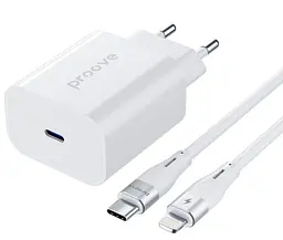 Зарядний пристрій Proove Rapid 20W (Type-C) + Кабель Type-C to Lightning white (WCRP20012102)