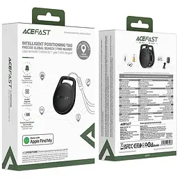 Трекер Acefast S2 Safe Tag 230 mAh Black - мініатюра 2