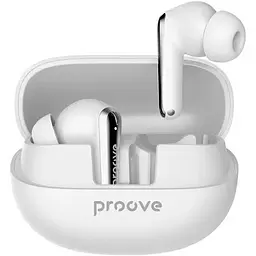Навушники Proove бездротові Blitz білий bluetooth 5.3 TWS мікрофон динаміки 10 мм ANC