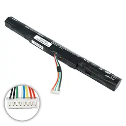 Акумулятор Acer AS16A8K/14.8V (Aspire F5-573G, E5-575G, E5-774, E5-774G) 14.8V 2600 mAh Black - мініатюра 2