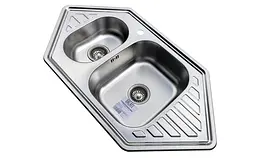 Кухонна мийка Romzha Meduza 1.5C Textura RO49645, Сірий - мініатюра 4