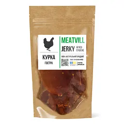 Джерки Meatvill курка гостра крафт 50г