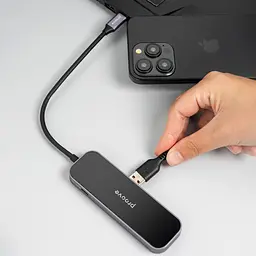Type-C-Хаб Proove Shadow (2*USB3.0 + Type-C + PD100W + HDMI) - мініатюра 3