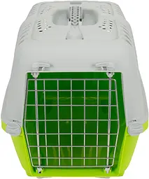 Переноска для тварин 55x36x36 см MPS PRATIKO 2 Green (двері металеві) - мініатюра 3
