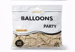 Надувні кульки набір 100 шт. HTOP Balloons Party 12 дюймів товари для свята дня народження Золотистий - мініатюра 2