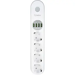 Мережевий фільтр Gelius G-Power GP-PS-001 (4 х розетки 4 х USB) White 2 м - мініатюра 2