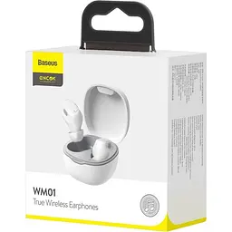 Навушники Baseus TWS WM01 TWS white (NGTW240002) - мініатюра 6