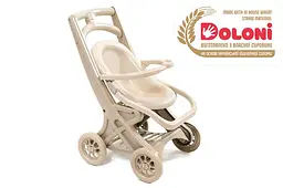 Коляска для ляльок 0122/02eco сидяча Eco Beige DOLONI