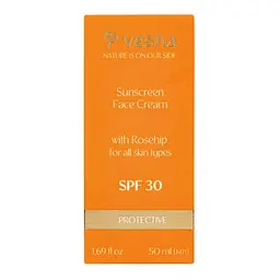 Сонцезахисний крем для обличчя з шипшиною SPF 30 Vesna 50 мл - мініатюра 4