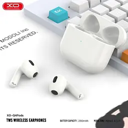 Навушники бездротові XO Q4 Pods bluetooth headset білі - мініатюра 2