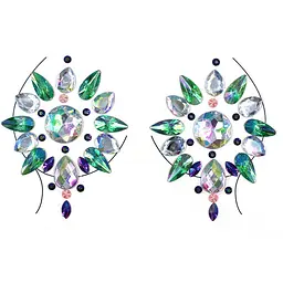 Наклейки кристали для грудей Crystals 10 8559 14.5х9 см