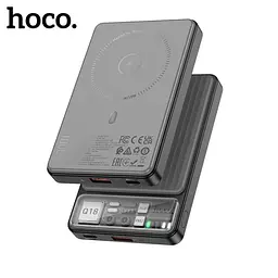 Універсальна мобільна батарея Hoco Q18 Tourer 22.5W fully compatible with magnetic fast charging 10000mAh чорний 6942007605182
