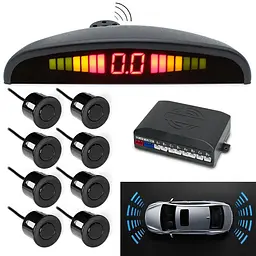 Паркувальна система на 8 датчиків в авто Assistant Parking Sensor Автомобільний парктронік - мініатюра 4