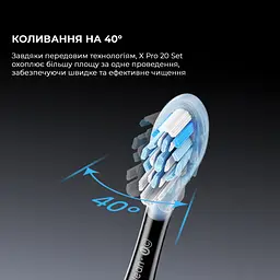 Розумна зубна електрощітка Oclean X Pro 20 Set Electric Toothbrush Black (6970810556964) - мініатюра 8